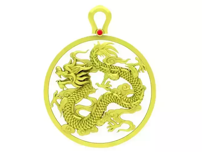 new model fengshui zodiac chinese dragon pendant 4038