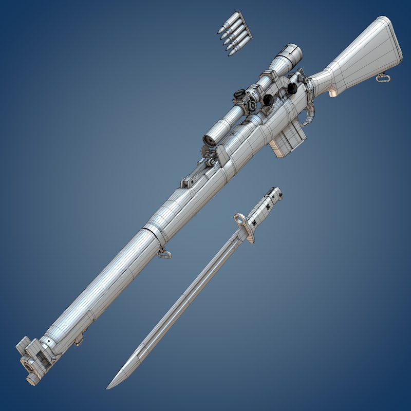 Isaphore 2A1 rifle 3D model_10