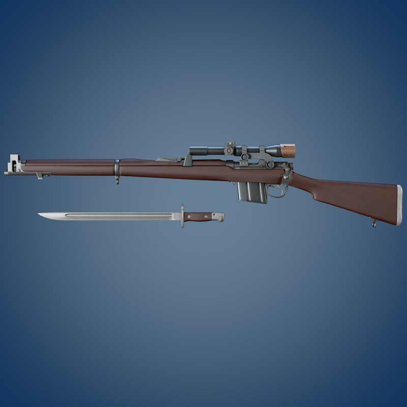 Isaphore 2A1 rifle 3D model_3