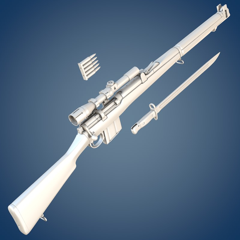 Isaphore 2A1 rifle 3D model_7