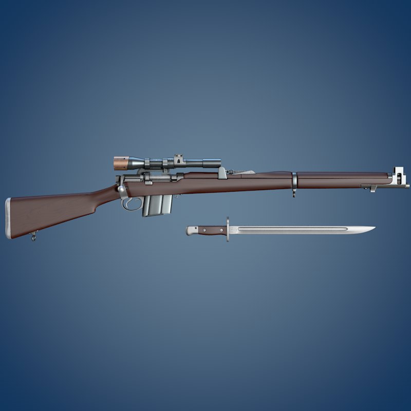 Isaphore 2A1 rifle 3D model_2