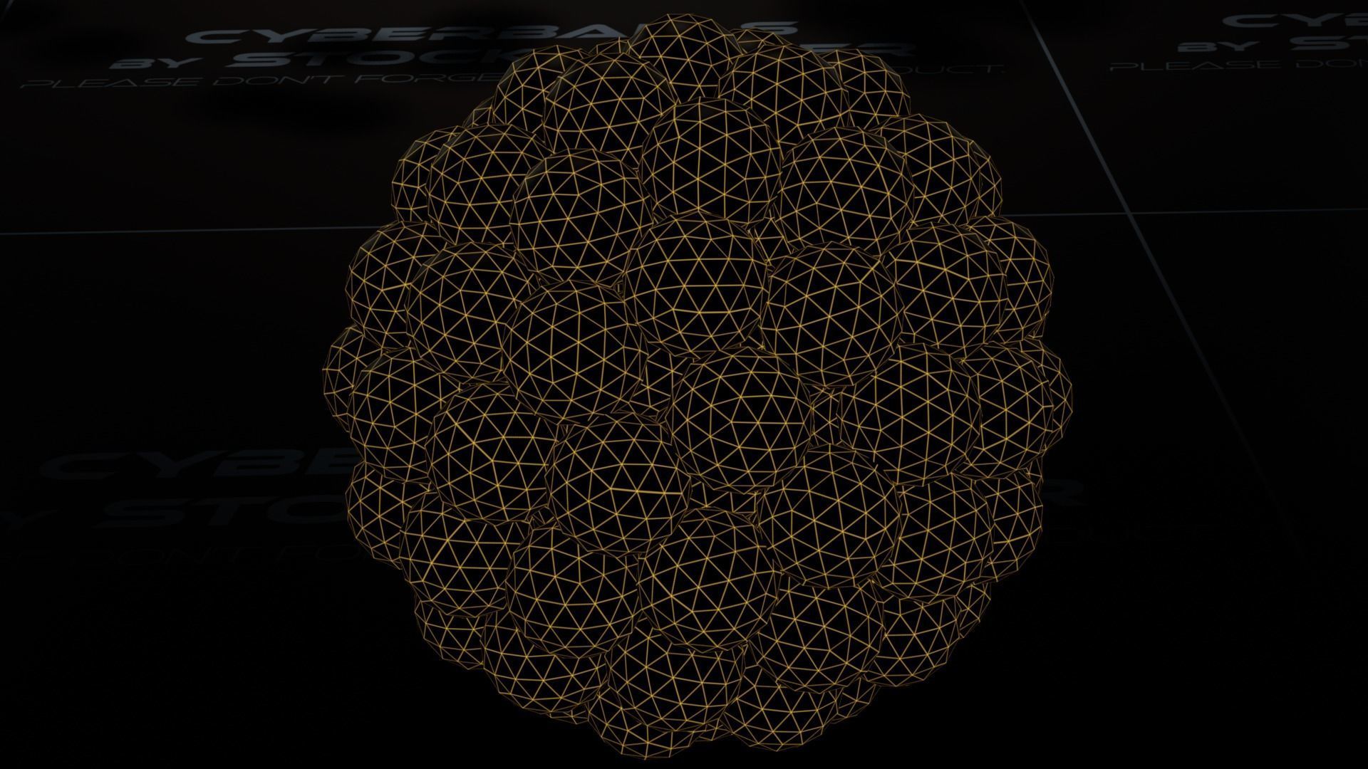 Cyberball Flock Low-poly 3D model_4