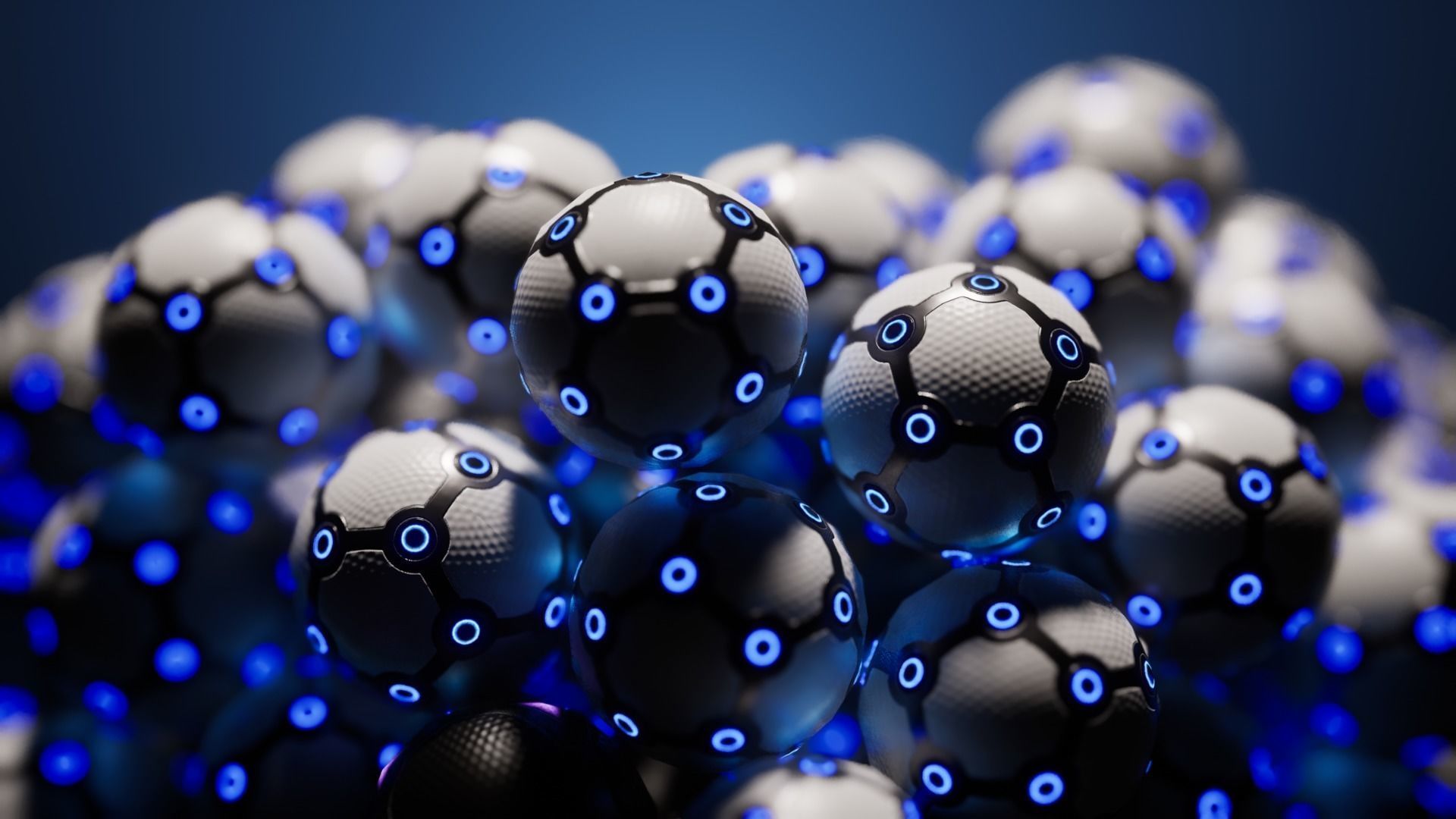 Cyberball Flock Low-poly 3D model_11