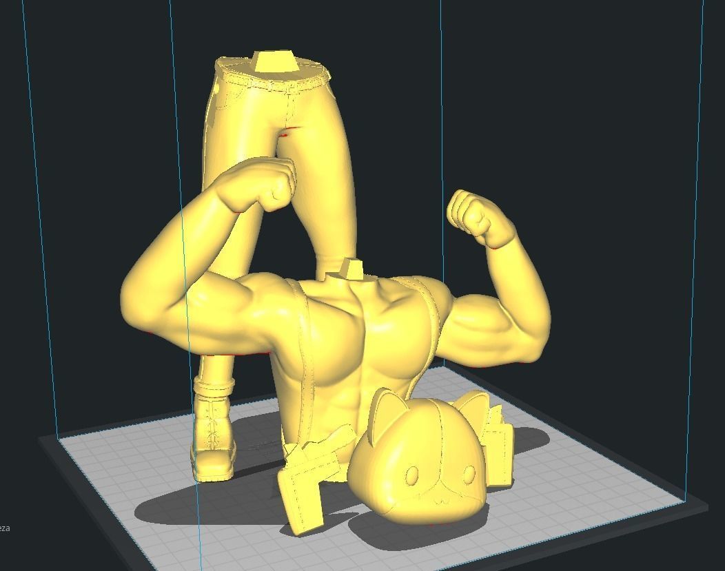 Meowscles Fortnite 3D print model_4