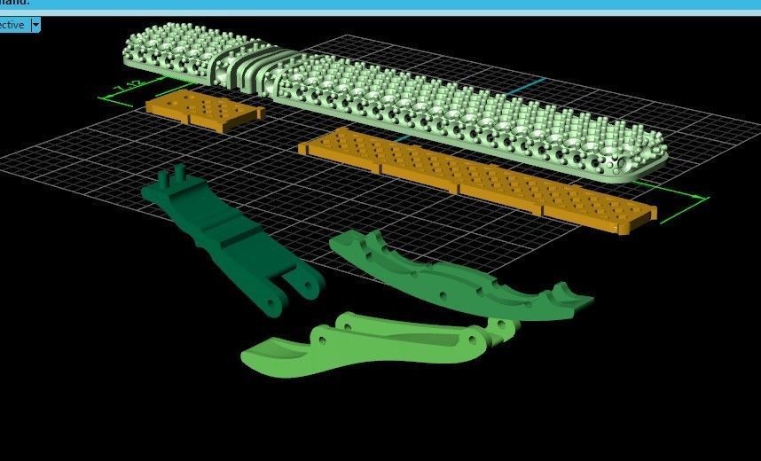 unisex tie clip with diamonds 691 3D print model_38