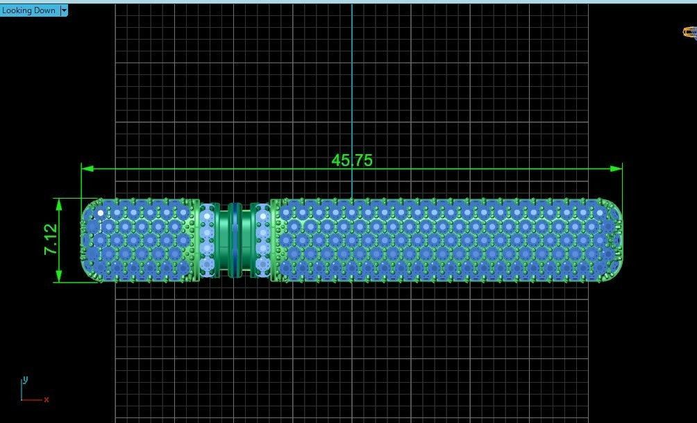 unisex tie clip with diamonds 691 3D print model_33