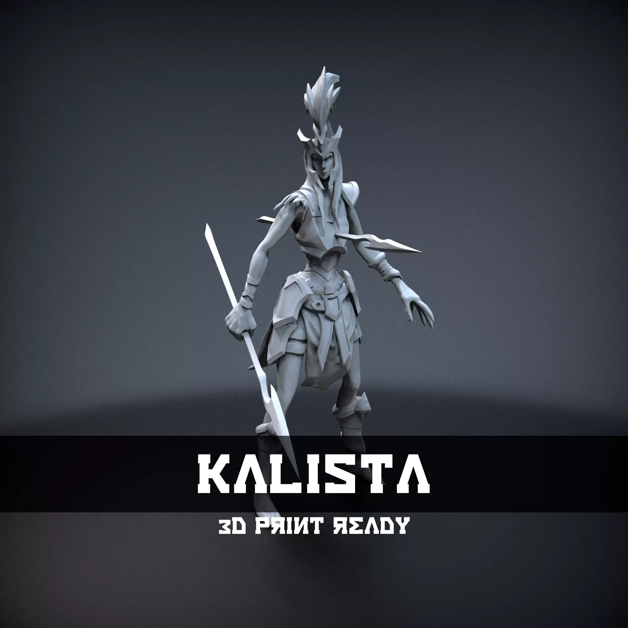 STL Kalista League of legends 3d print 3D print model_0