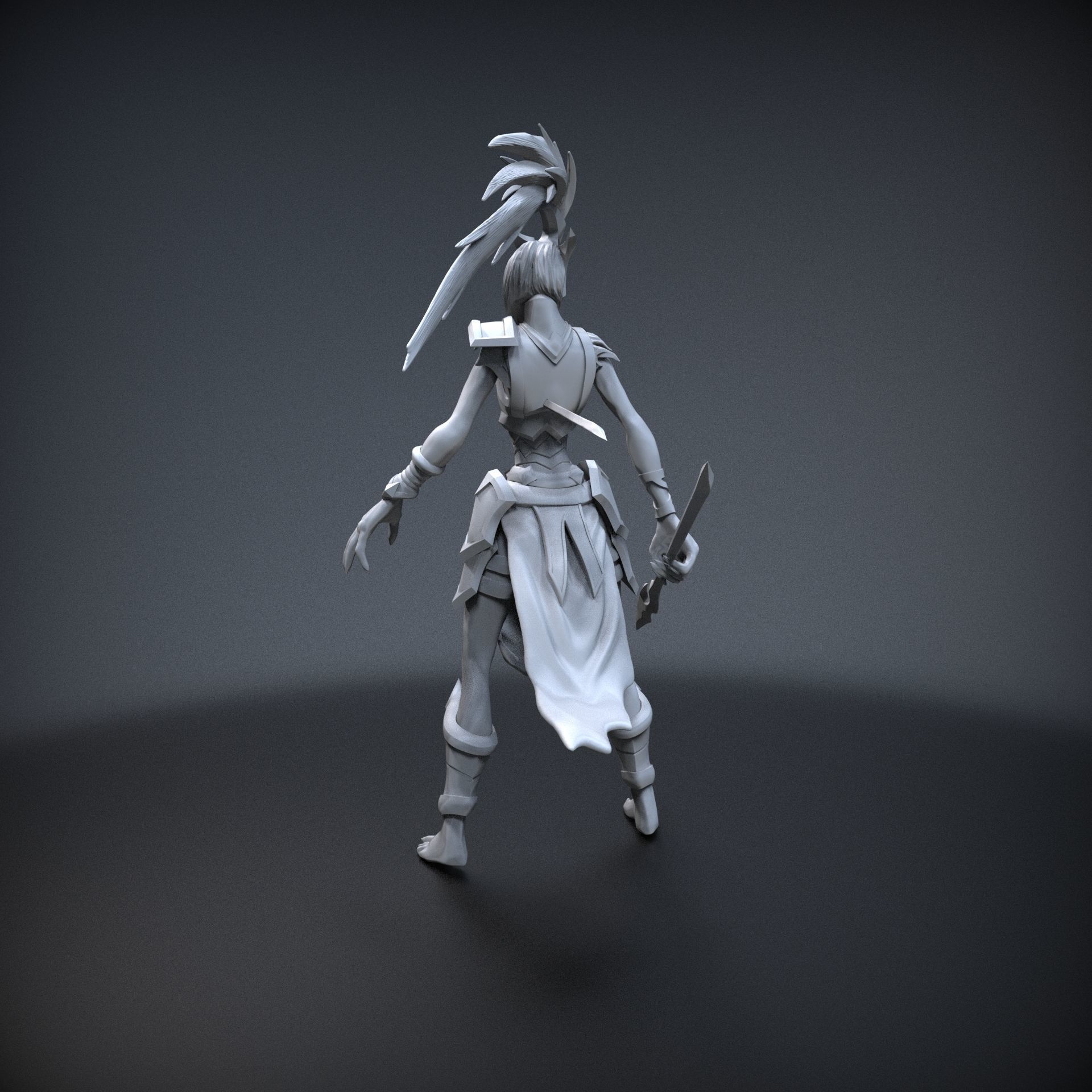 STL Kalista League of legends 3d print 3D print model_4