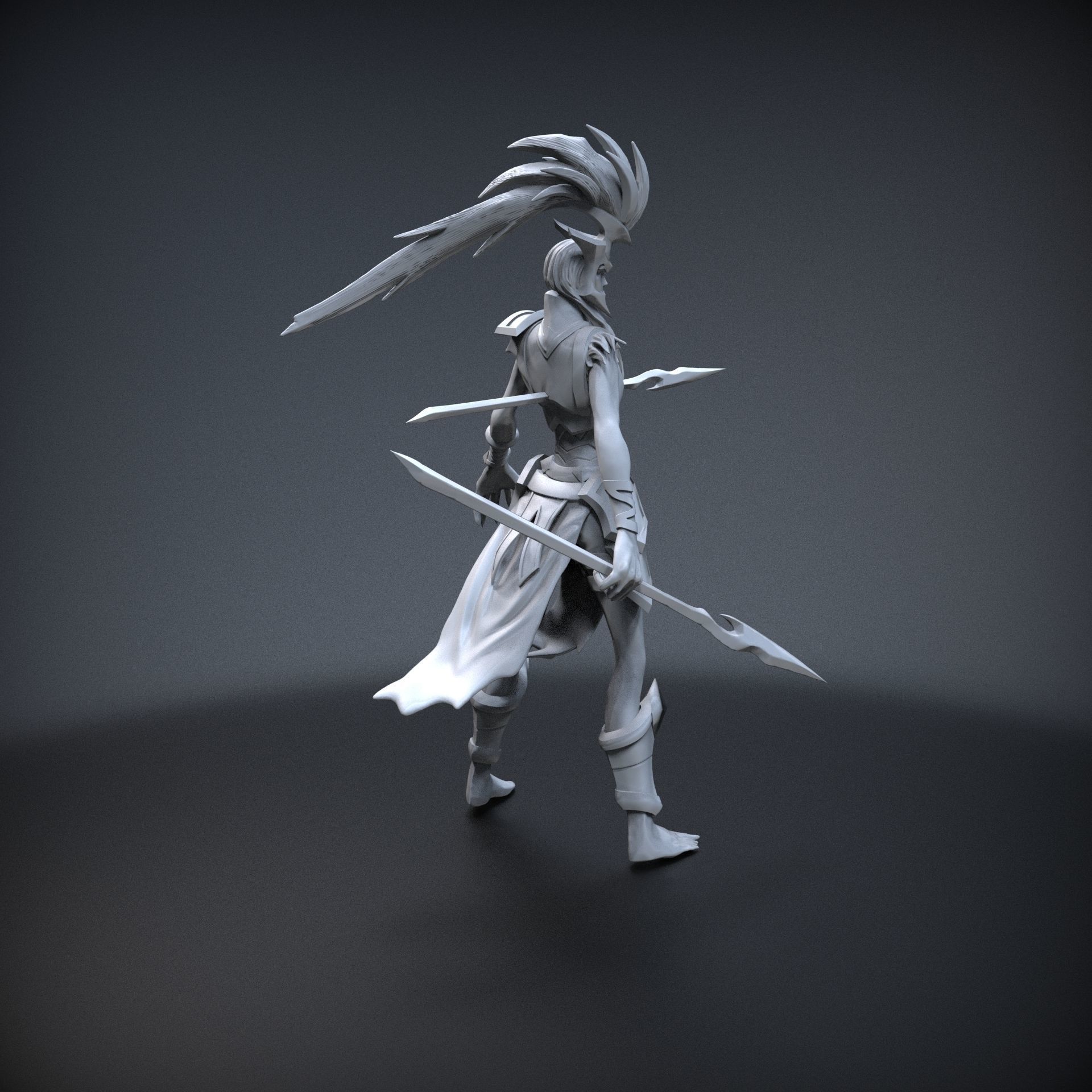 STL Kalista League of legends 3d print 3D print model_5