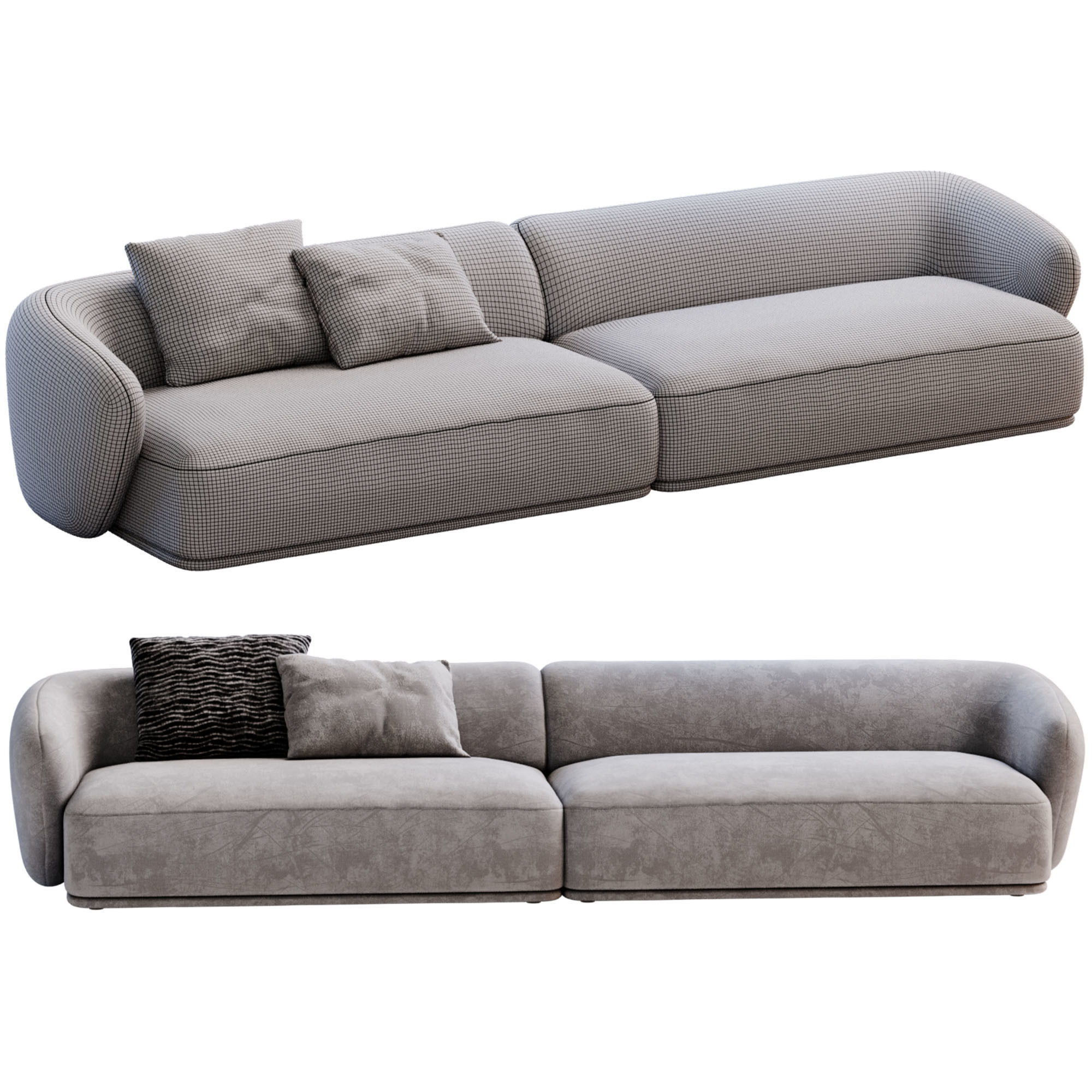 Sofa Rene By Meridiani 3D model_6