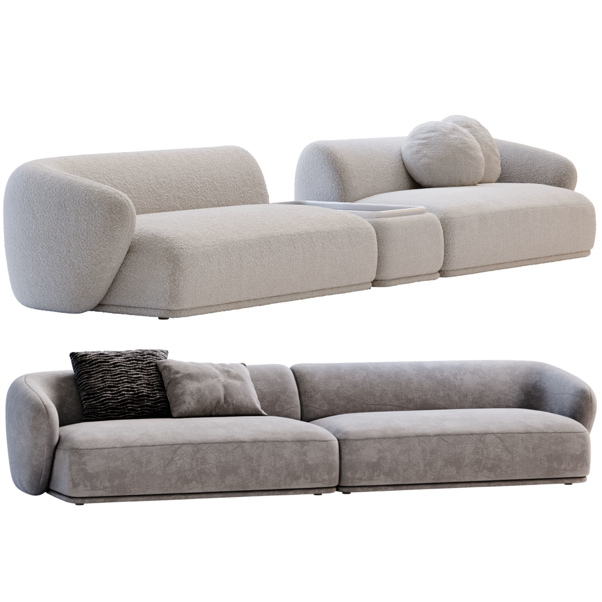 Sofa Rene By Meridiani 3D model_5