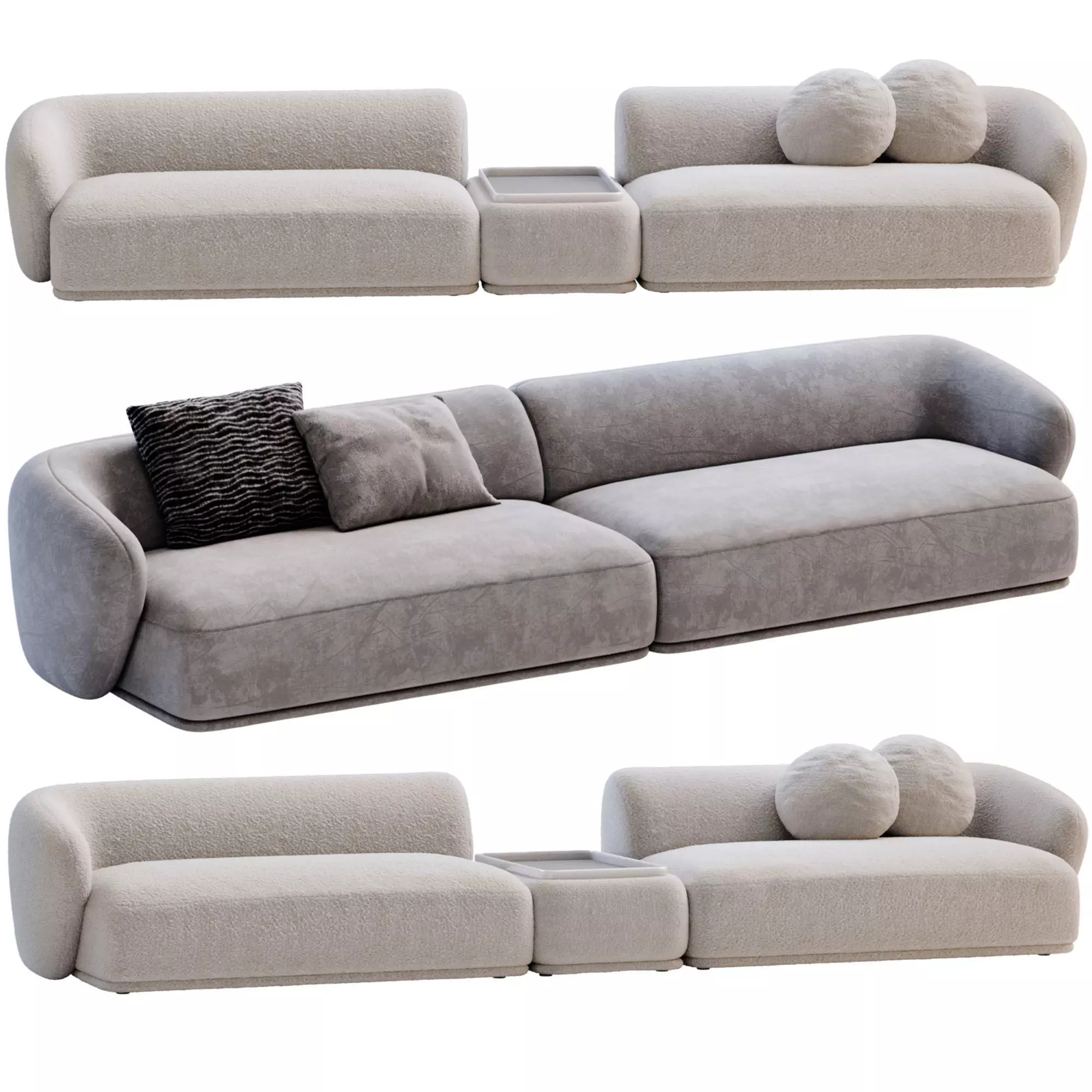 Sofa Rene By Meridiani 3D model_0