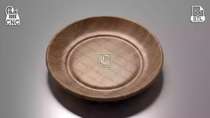 Round Bowl - 3D STL Files for CNC  3D print model