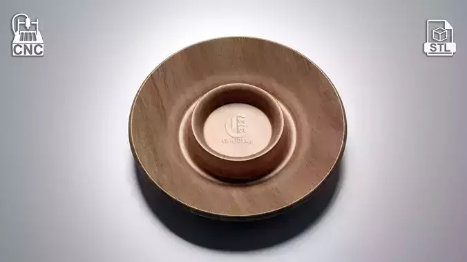 Round Bowl 2 - 3D STL Files for CNC 3D print model