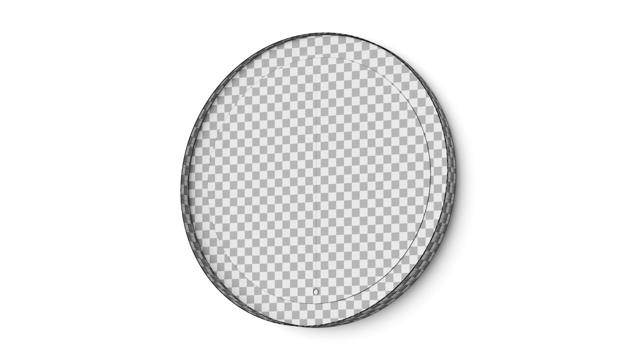 West Elm Curved Light Up Vanity Mirror 3D model_3