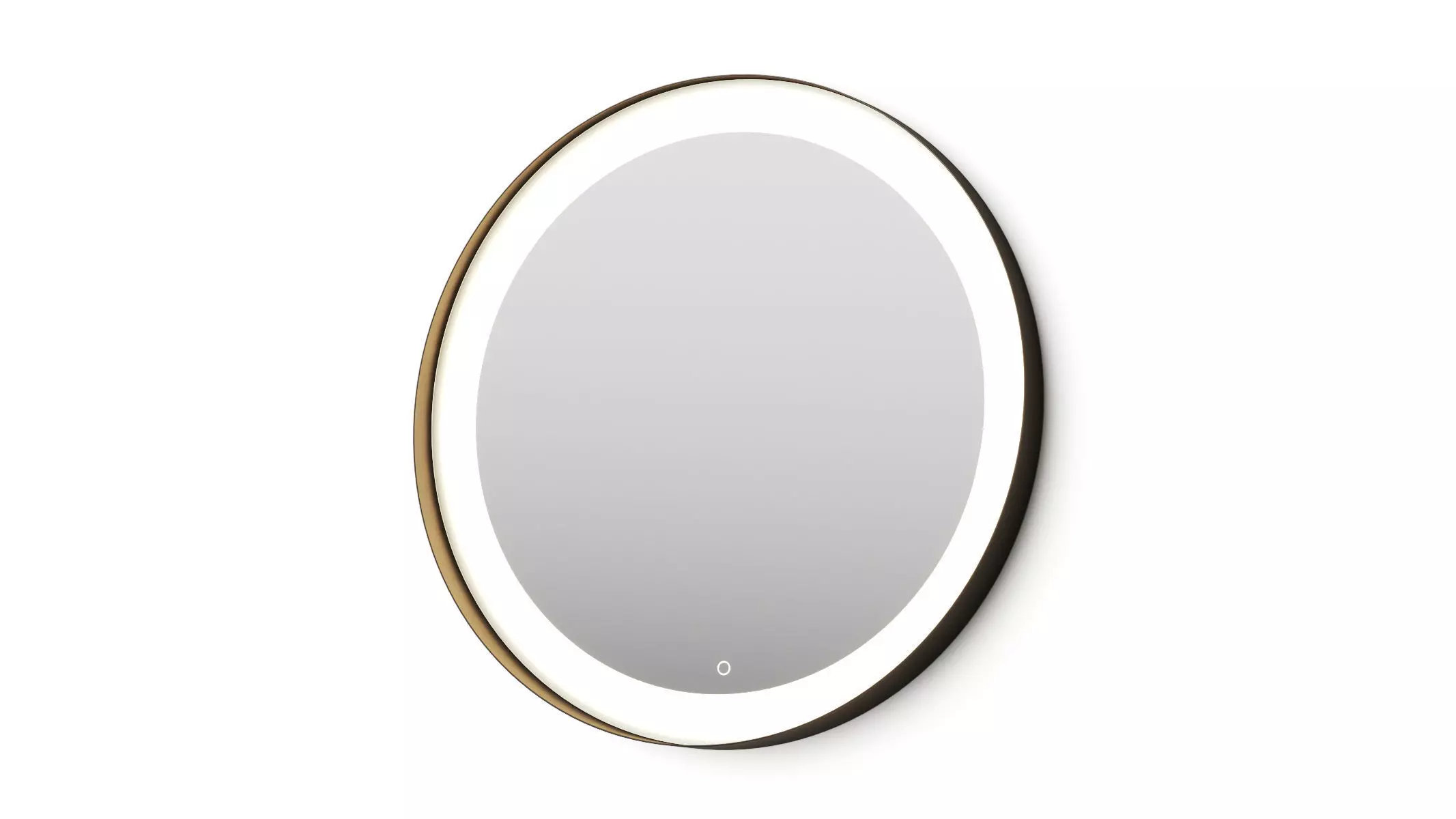 West Elm Curved Light Up Vanity Mirror 3D model_0