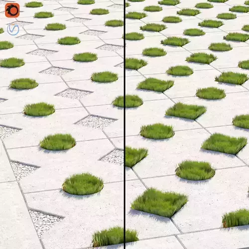 Decorative floor 01 Low-poly 3D model