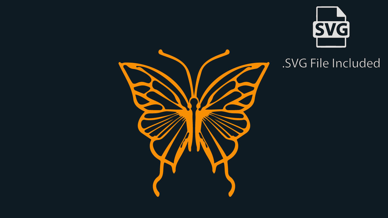 Butterfly Stylized Pendant Amulet Necklace Design 3D print model_2