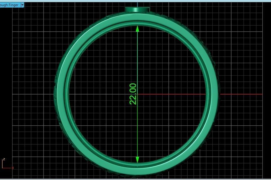 man carbon wedding bands and 1 brilliant-cut diamond 698 3D print model_32