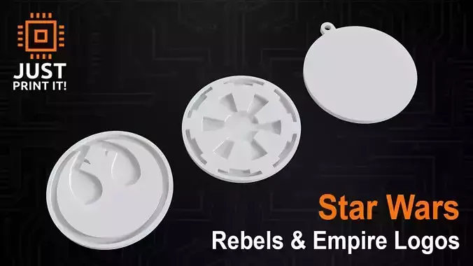 Star Wars Rebels Empire Logos Free 3D print model