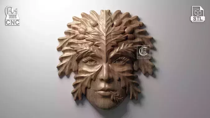 GreenWoman 2 - STL File for CNC 3D print model