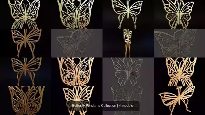 Butterfly Pendants Collection