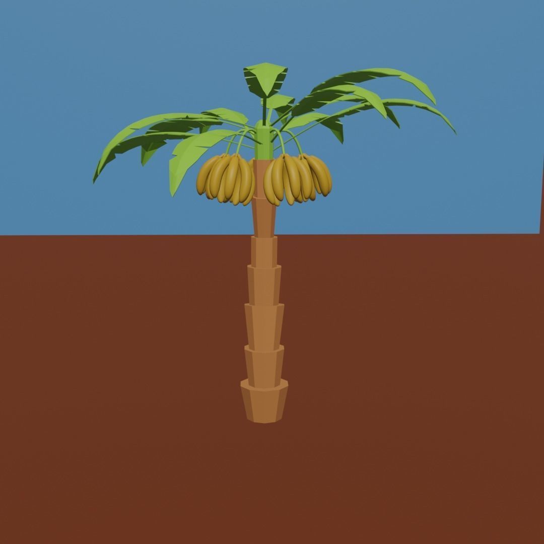 Banana Tree Free 3D model_1