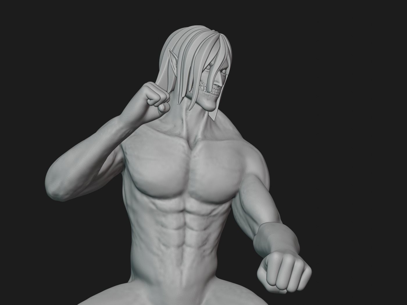 Attack Titan Eren 3D print model_1