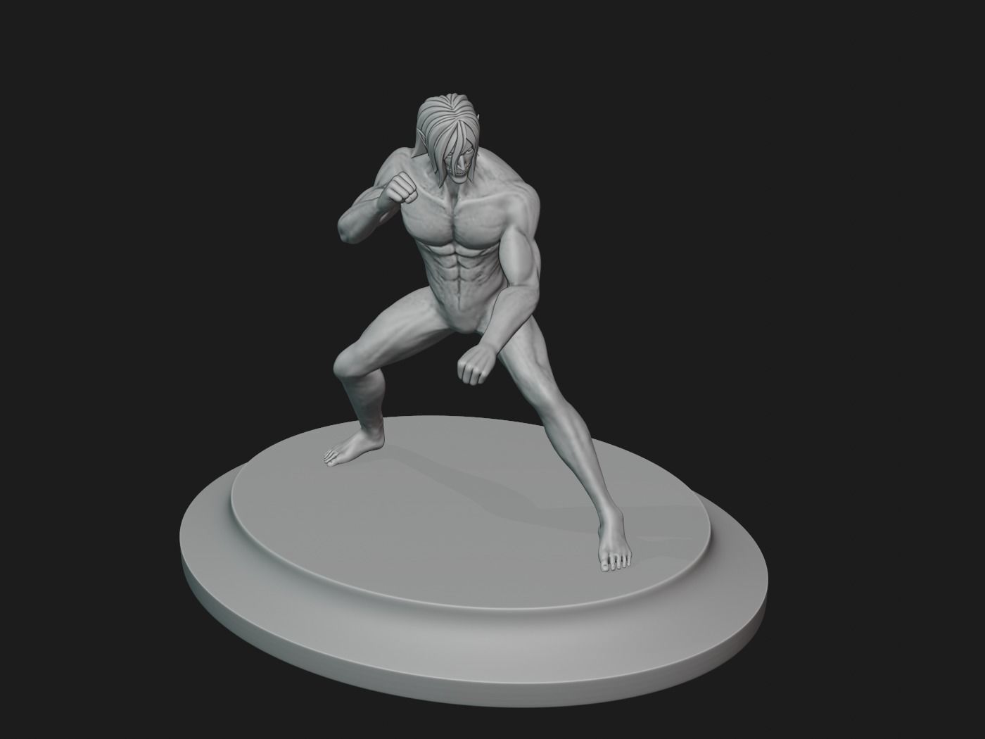 Attack Titan Eren 3D print model_2