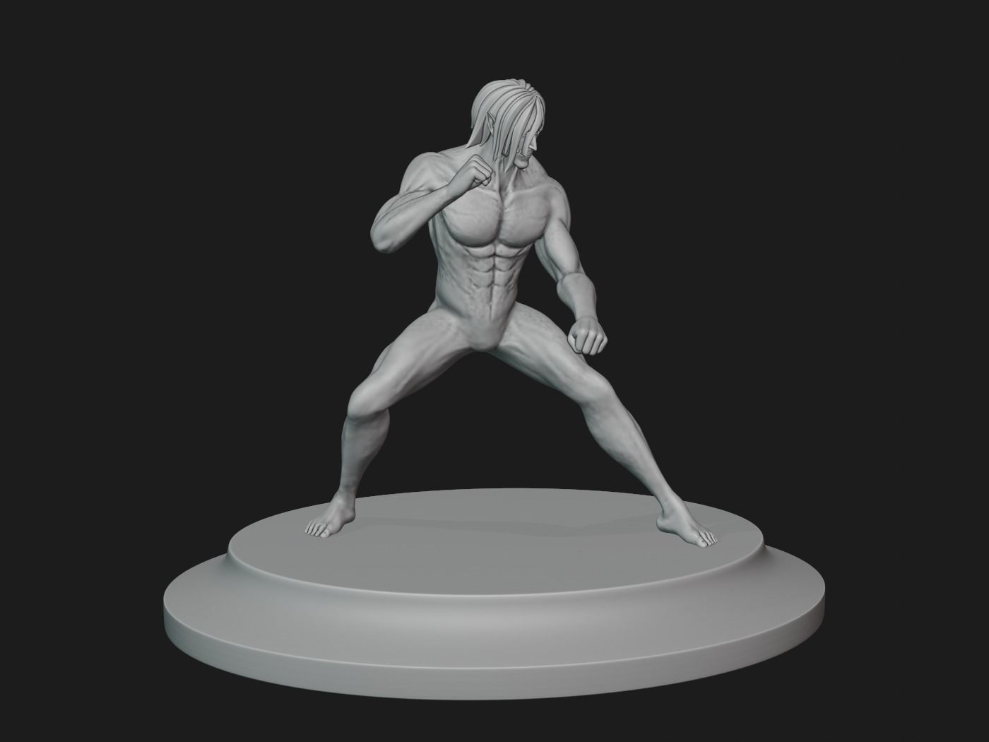 Attack Titan Eren 3D print model_3