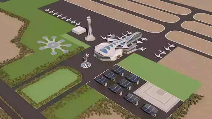 0026 - Architecture Airport - 2021 - 08 3D model