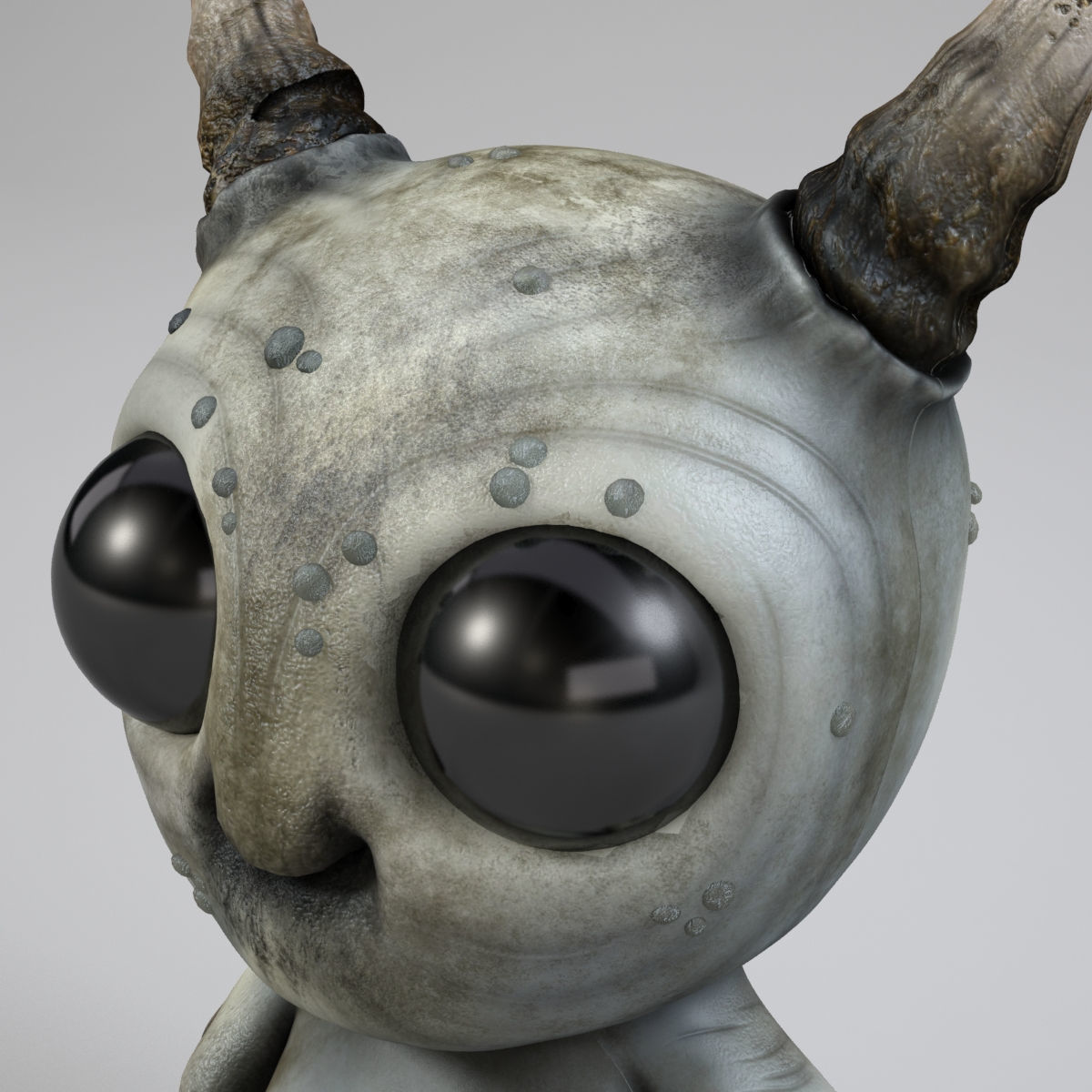 3D Cartoon monster Free 3D model_4