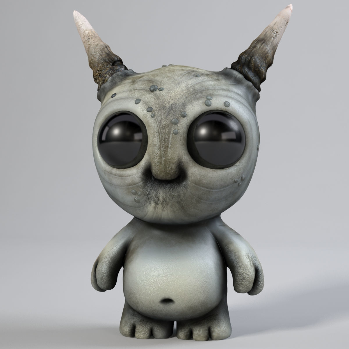 3D Cartoon monster Free 3D model_1