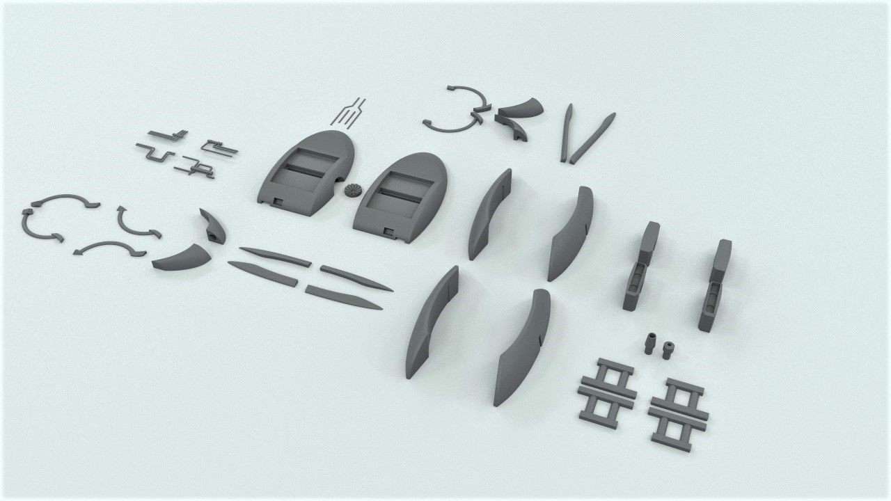 Portal 2 turret assembly 3D print model_8