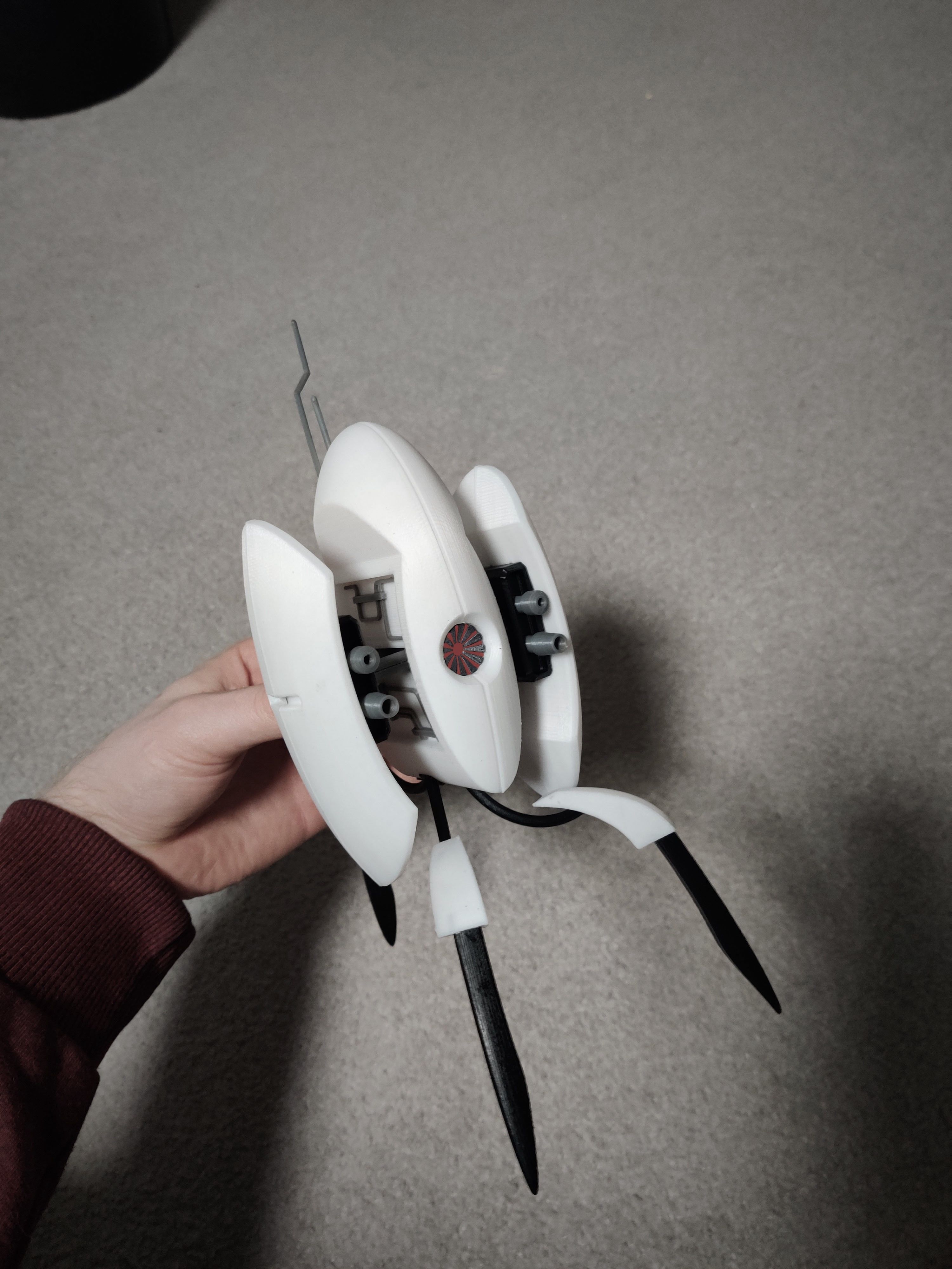 Portal 2 turret assembly 3D print model_10