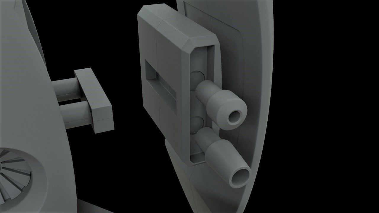 Portal 2 turret assembly 3D print model_7
