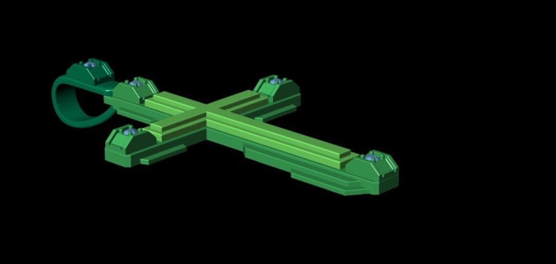 Pendant cross akr1 3D print model_10