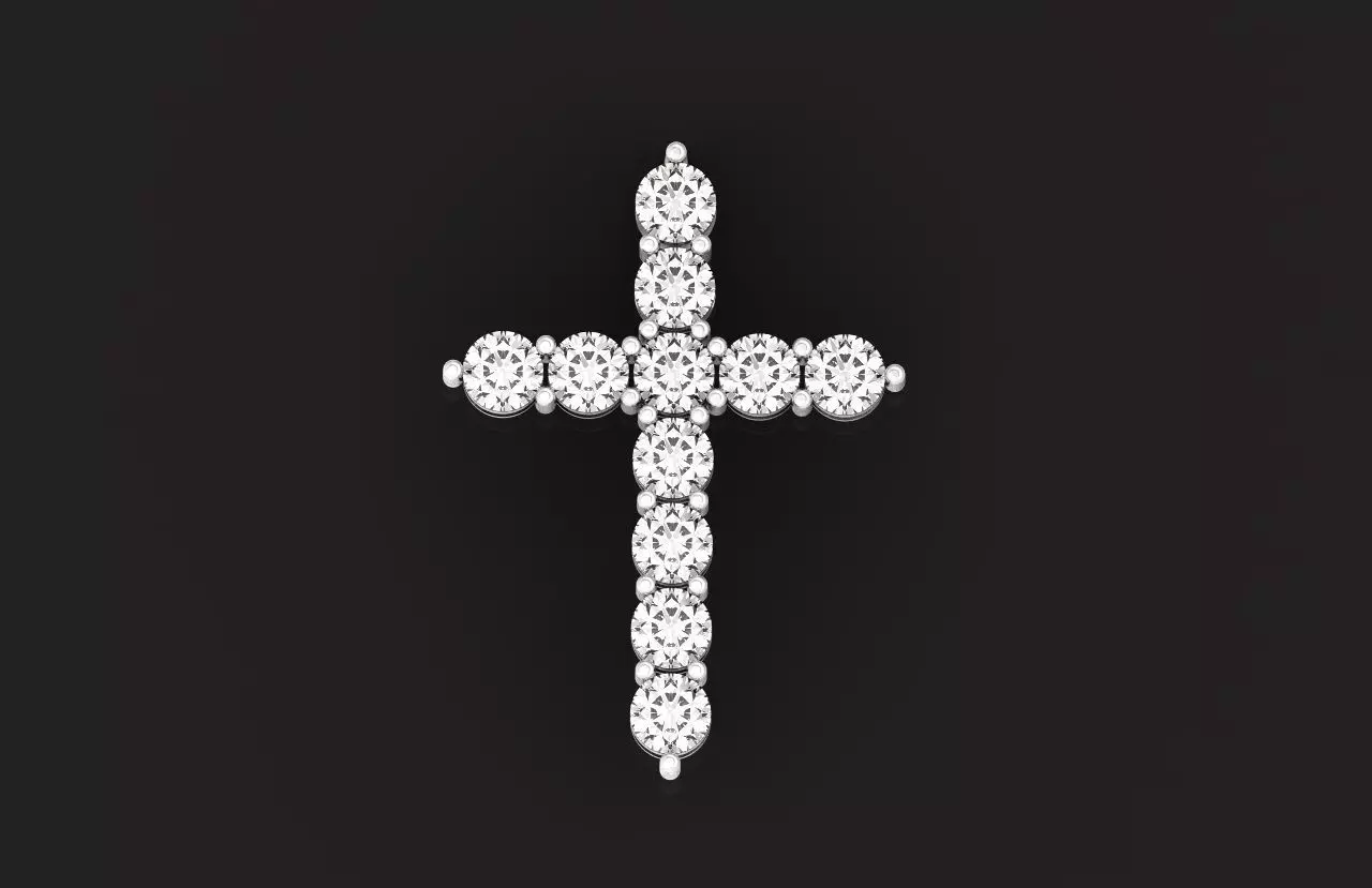 diamond womens cross 713 3D print model