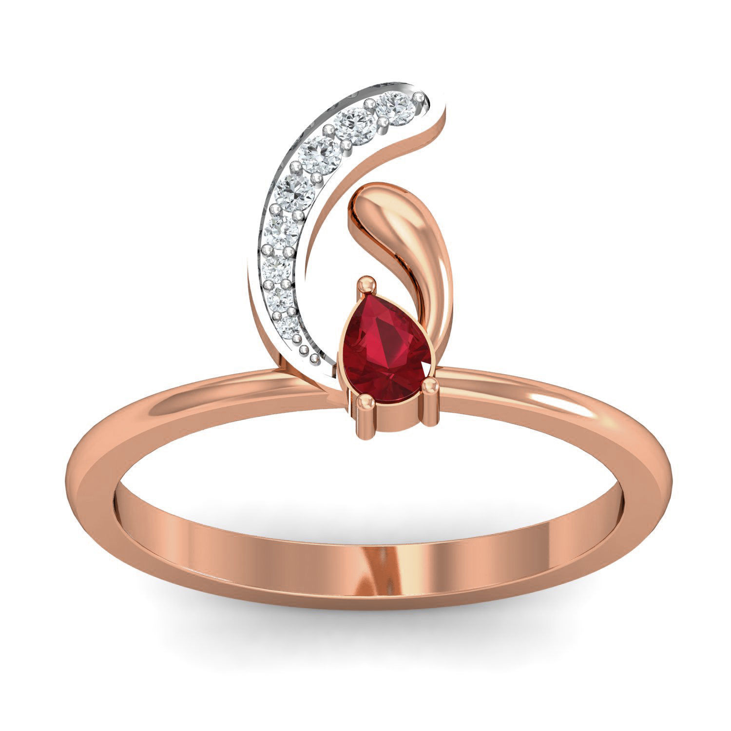 Women ring earrings pendant 3dm stl render detail 3D print model_9