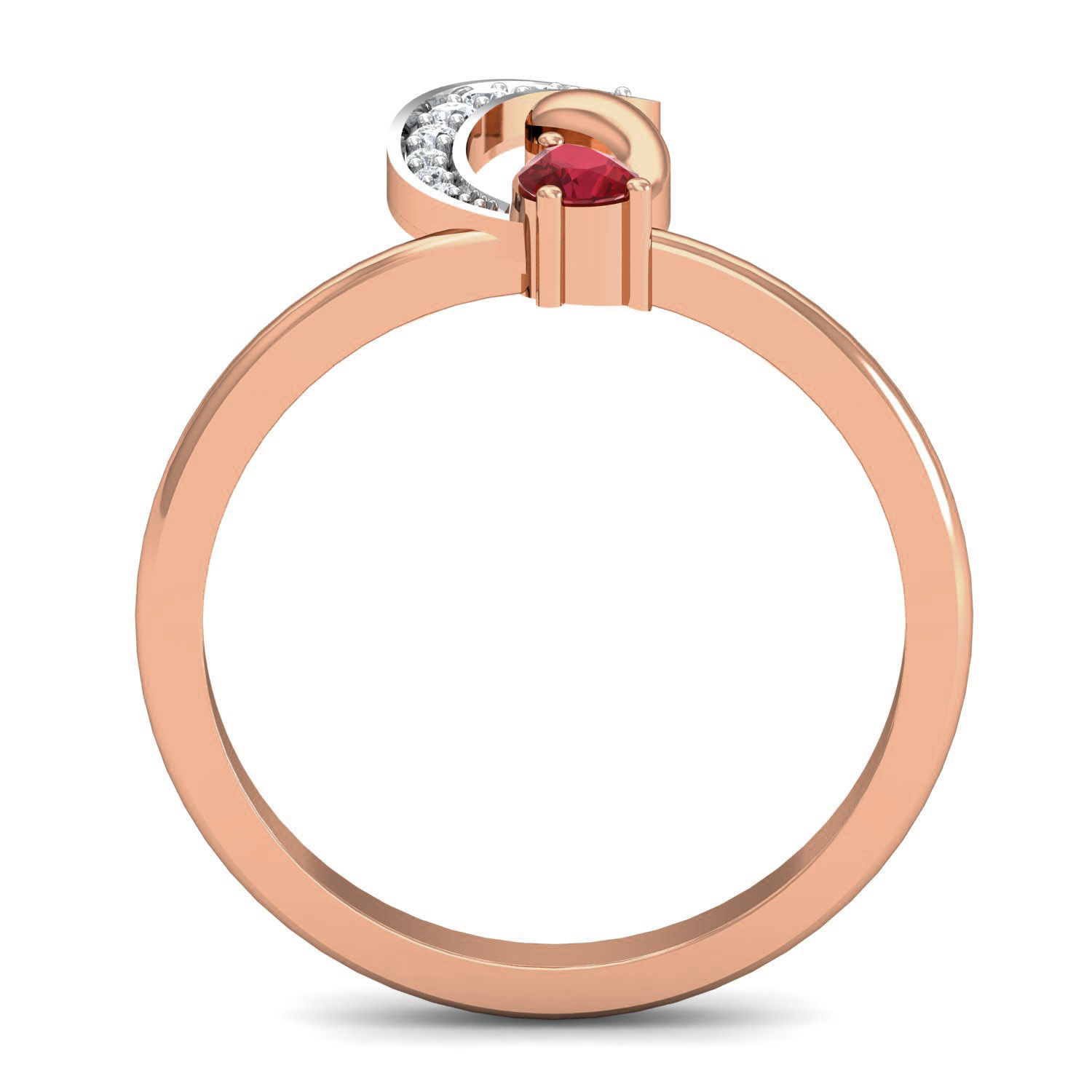 Women ring earrings pendant 3dm stl render detail 3D print model_10