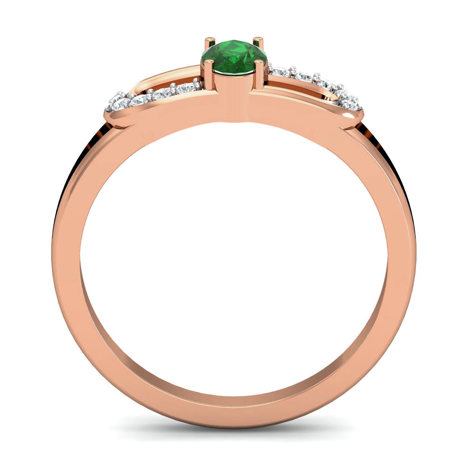 Women paper clip ring earrings pendant 3dm stl render detail 3D print model_10