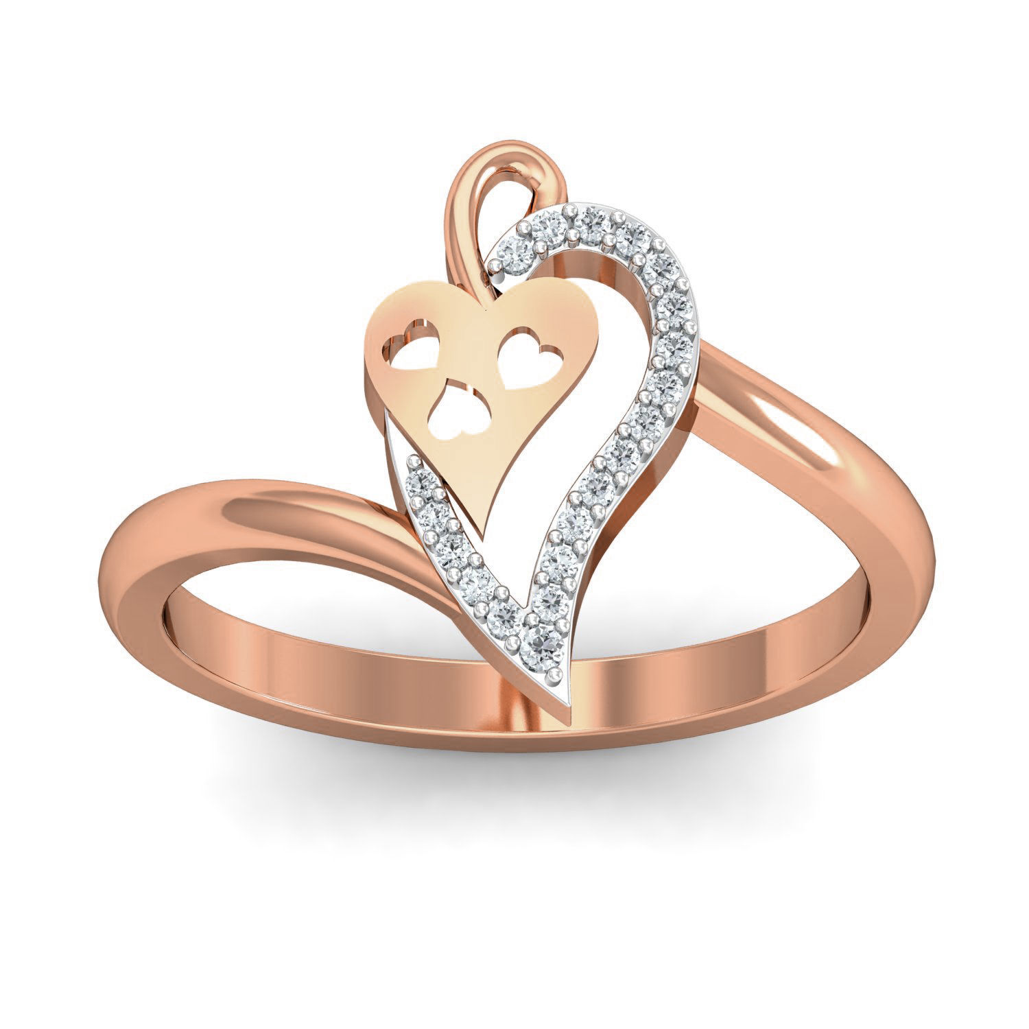 Women ring earrings pendant 3dm stl render detail 3D print model_9