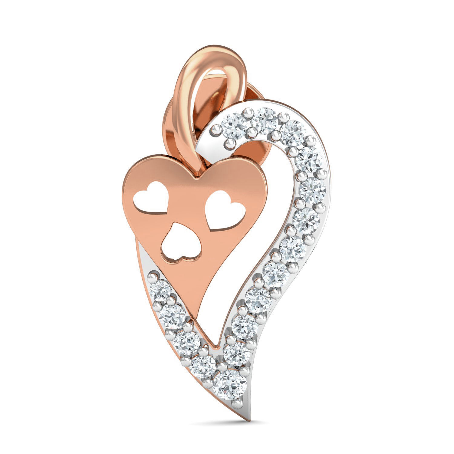 Women ring earrings pendant 3dm stl render detail 3D print model_6