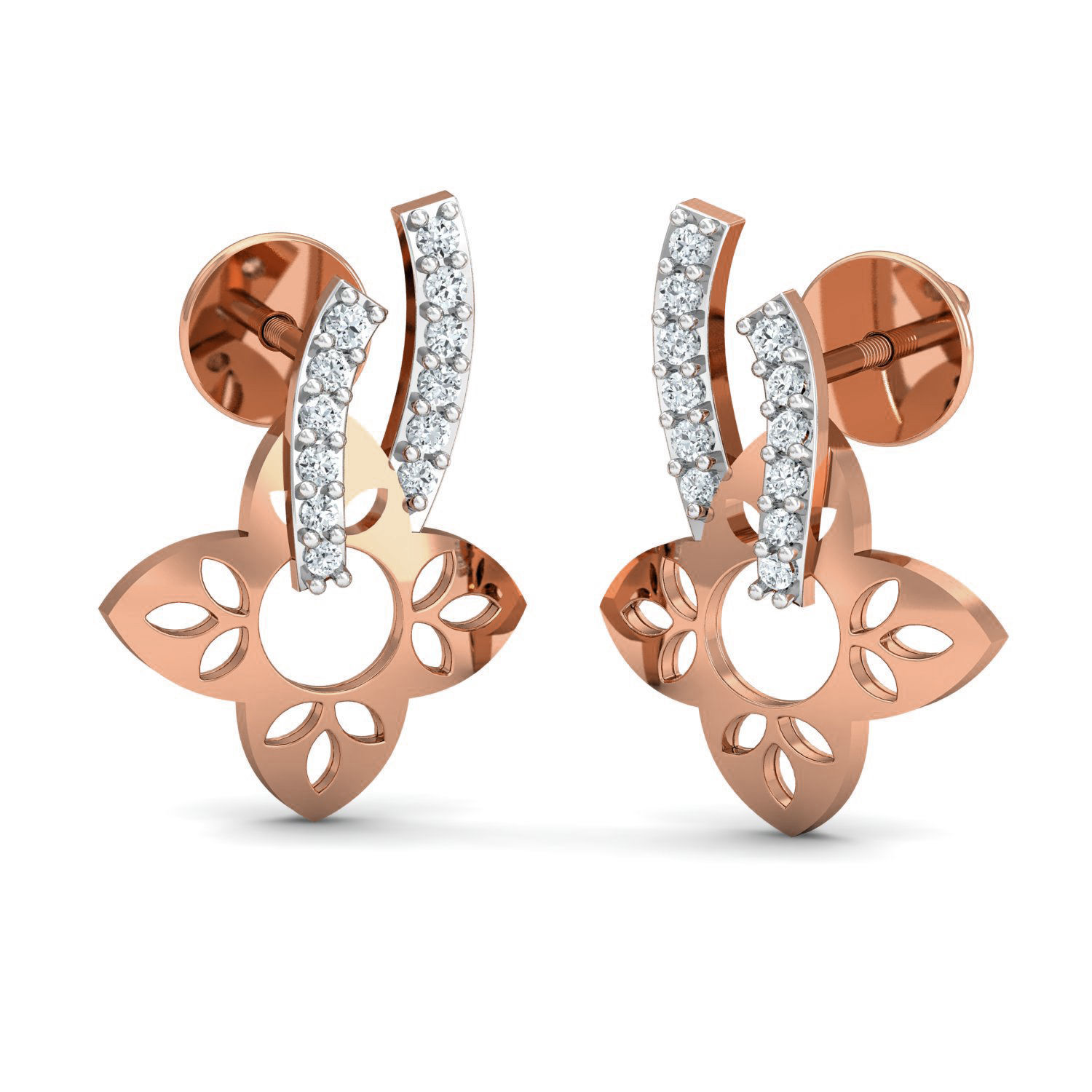 Women ring earrings pendant 3dm stl render detail 3D print model_1