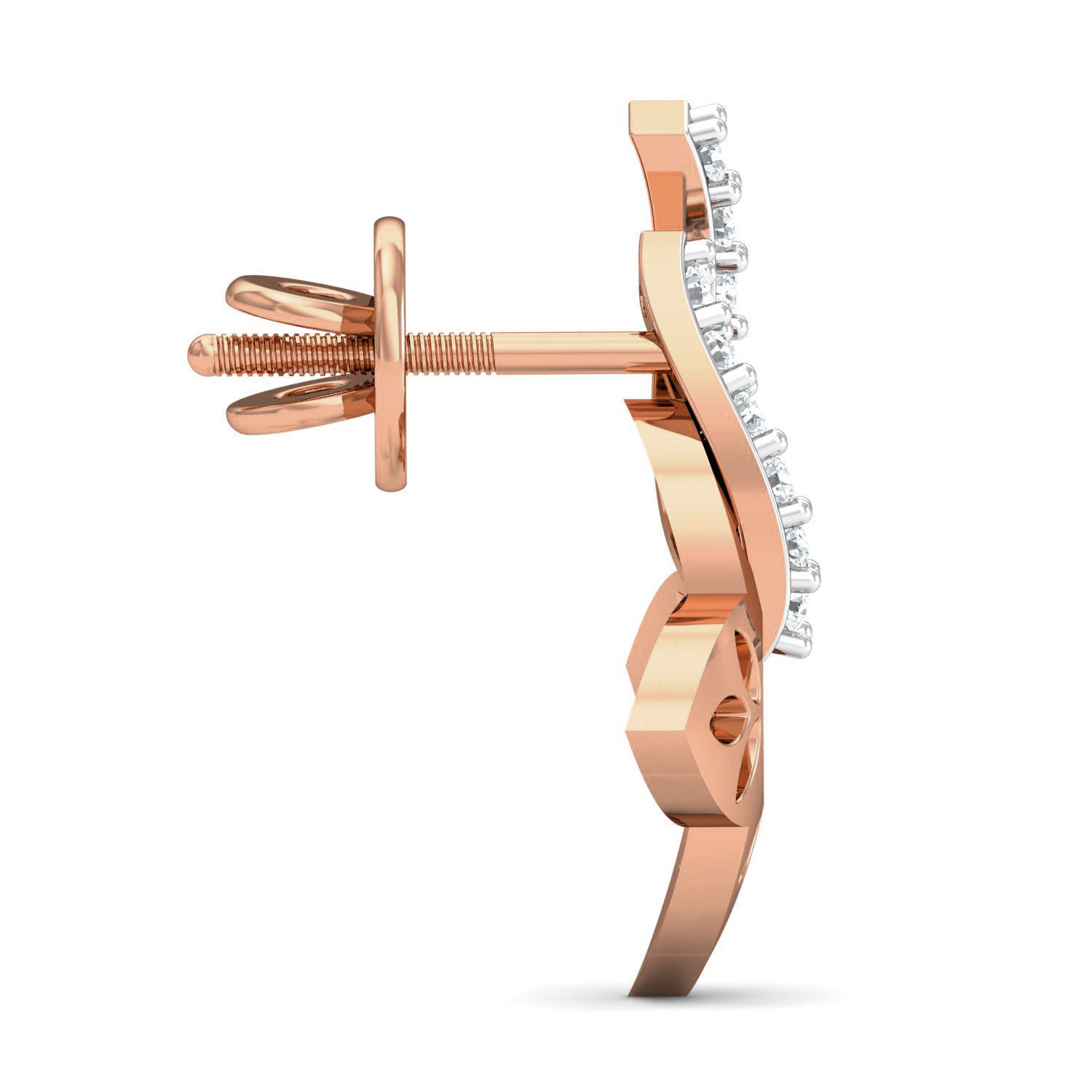 Women ring earrings pendant 3dm stl render detail 3D print model_7