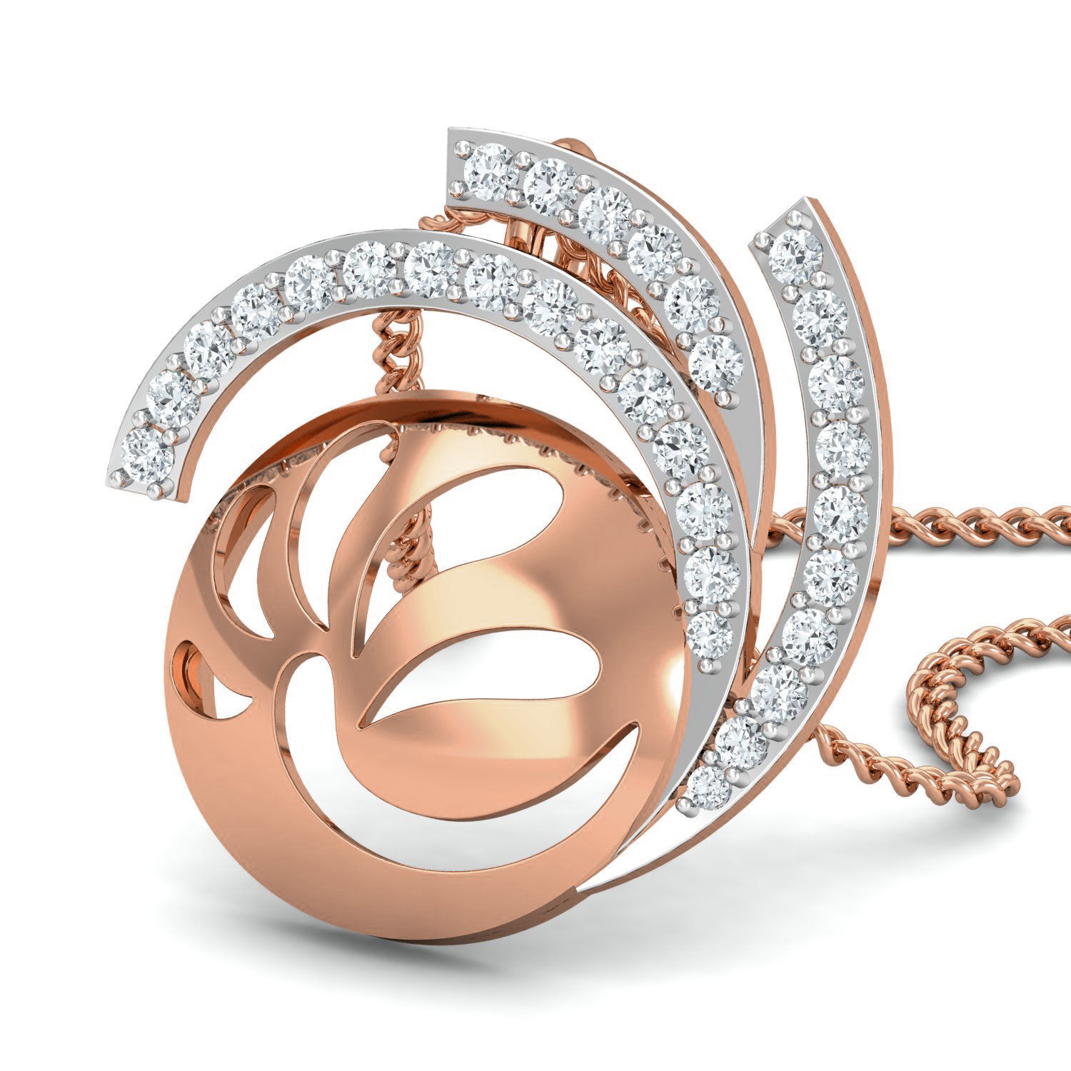 Women ring earrings pendant 3dm stl render detail 3D print model_4