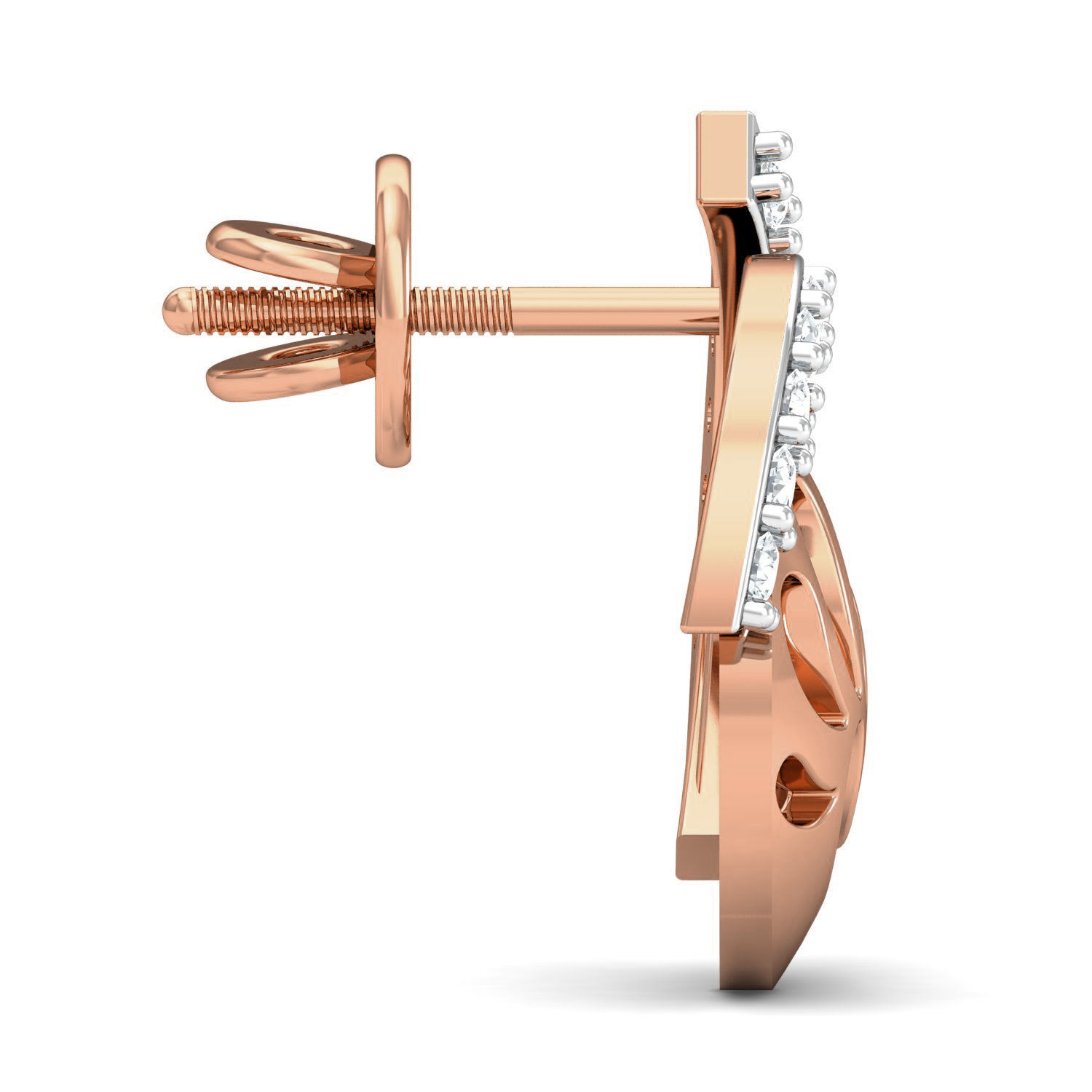 Women ring earrings pendant 3dm stl render detail 3D print model_7