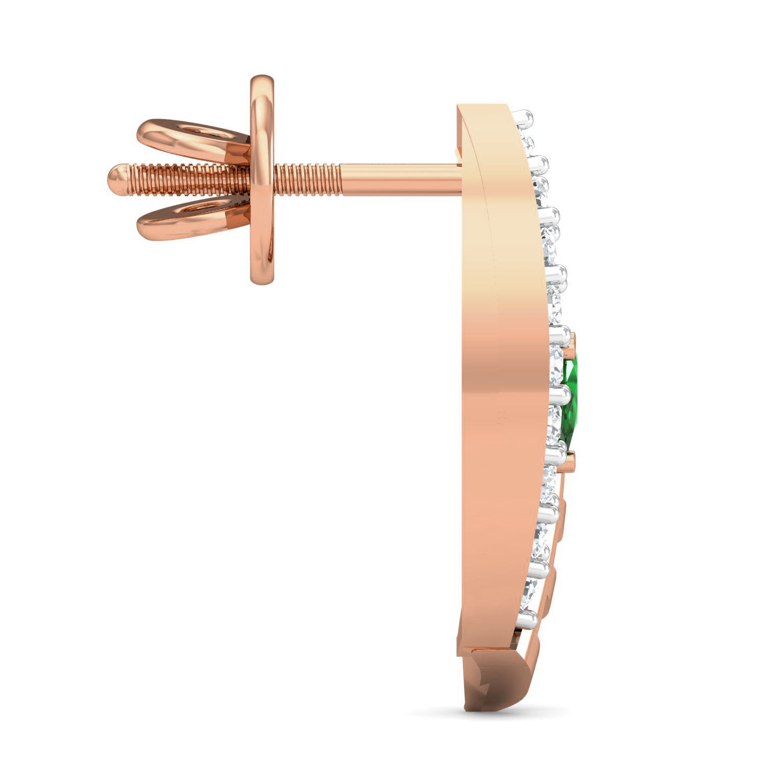 Women ring earrings pendant 3dm stl render detail 3D print model_7