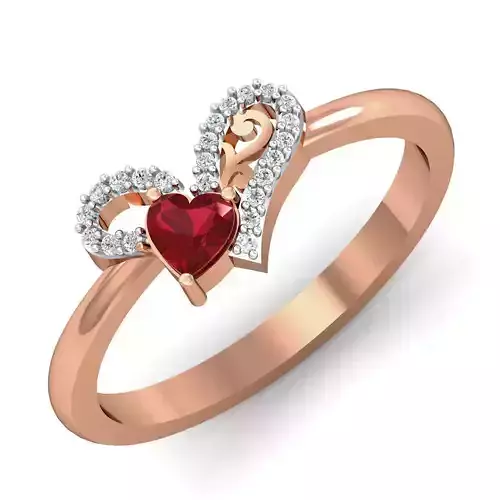 Women ring earrings pendant 3dm stl render detail 3D print model