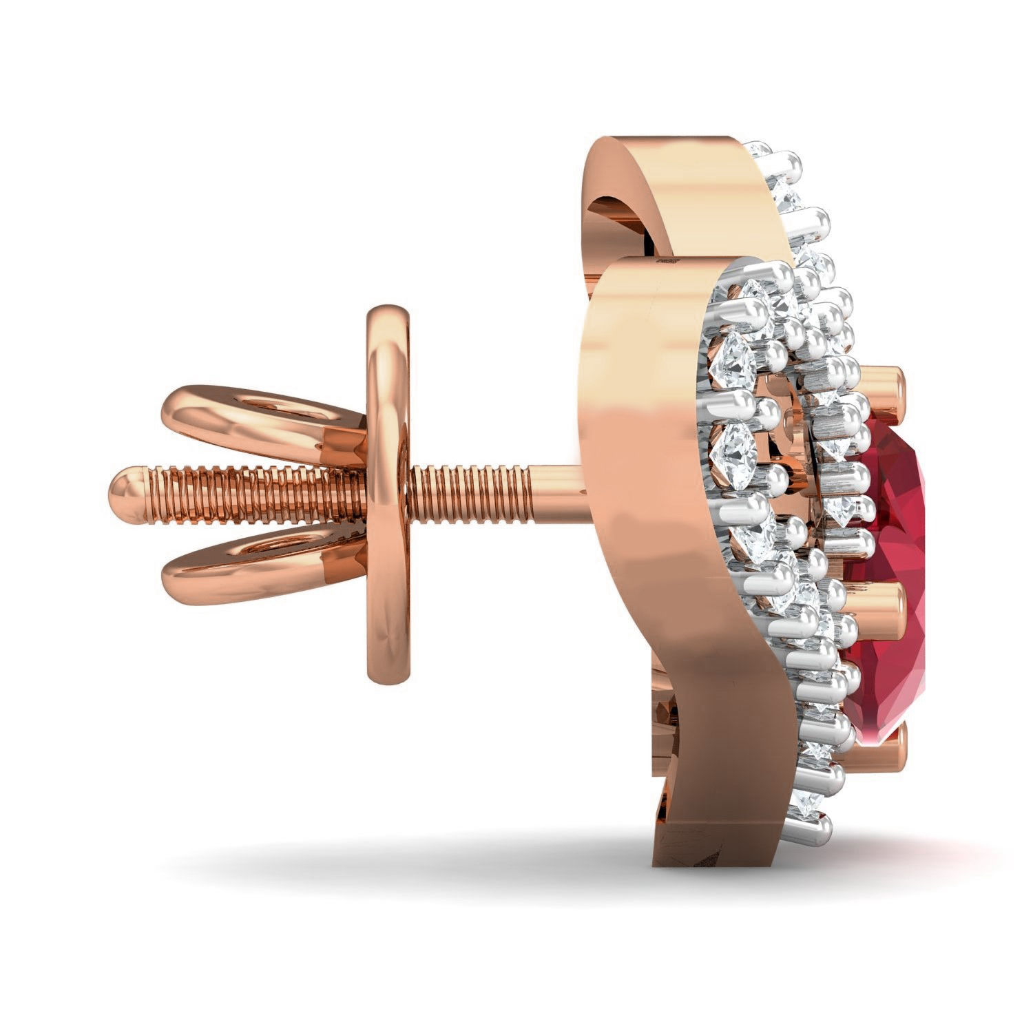 Women ring earrings pendant 3dm stl render detail 3D print model_7